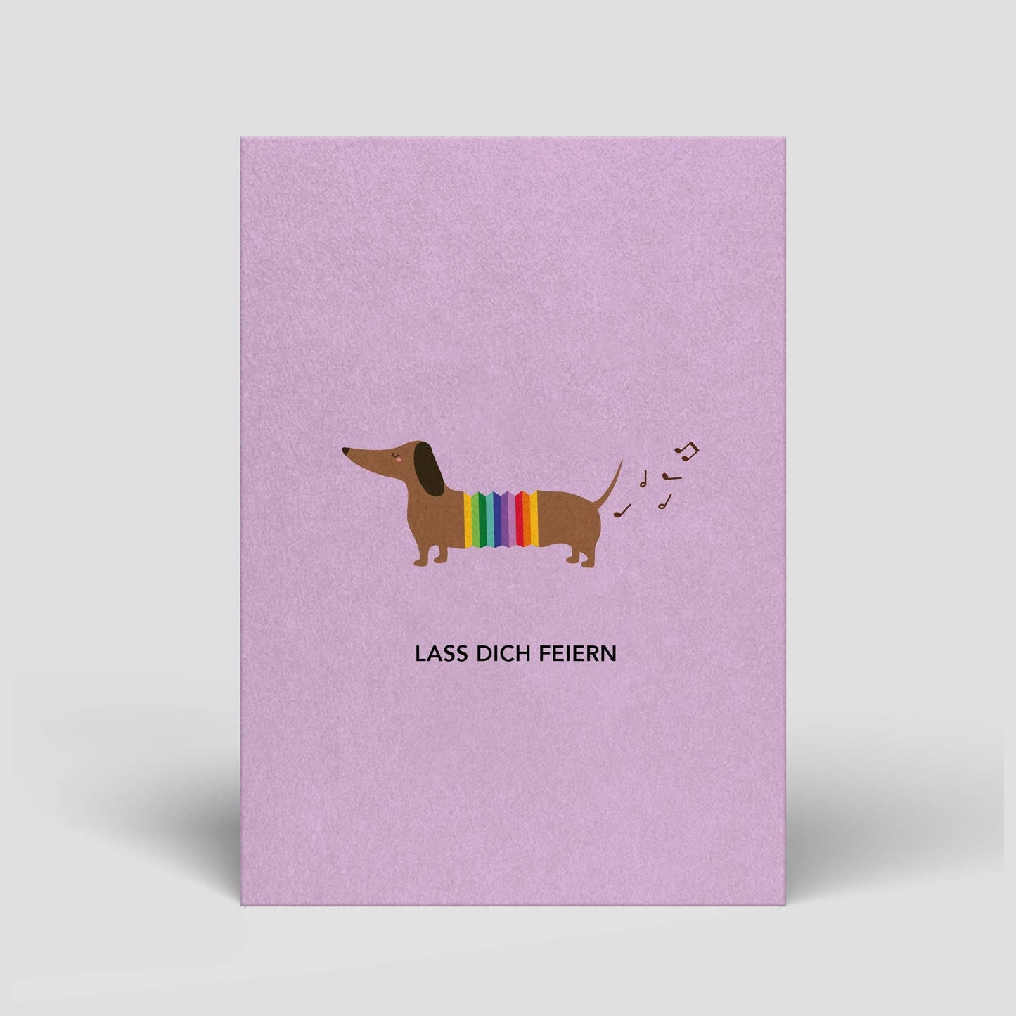 Lass dich feiern - Dackel | Postkarte