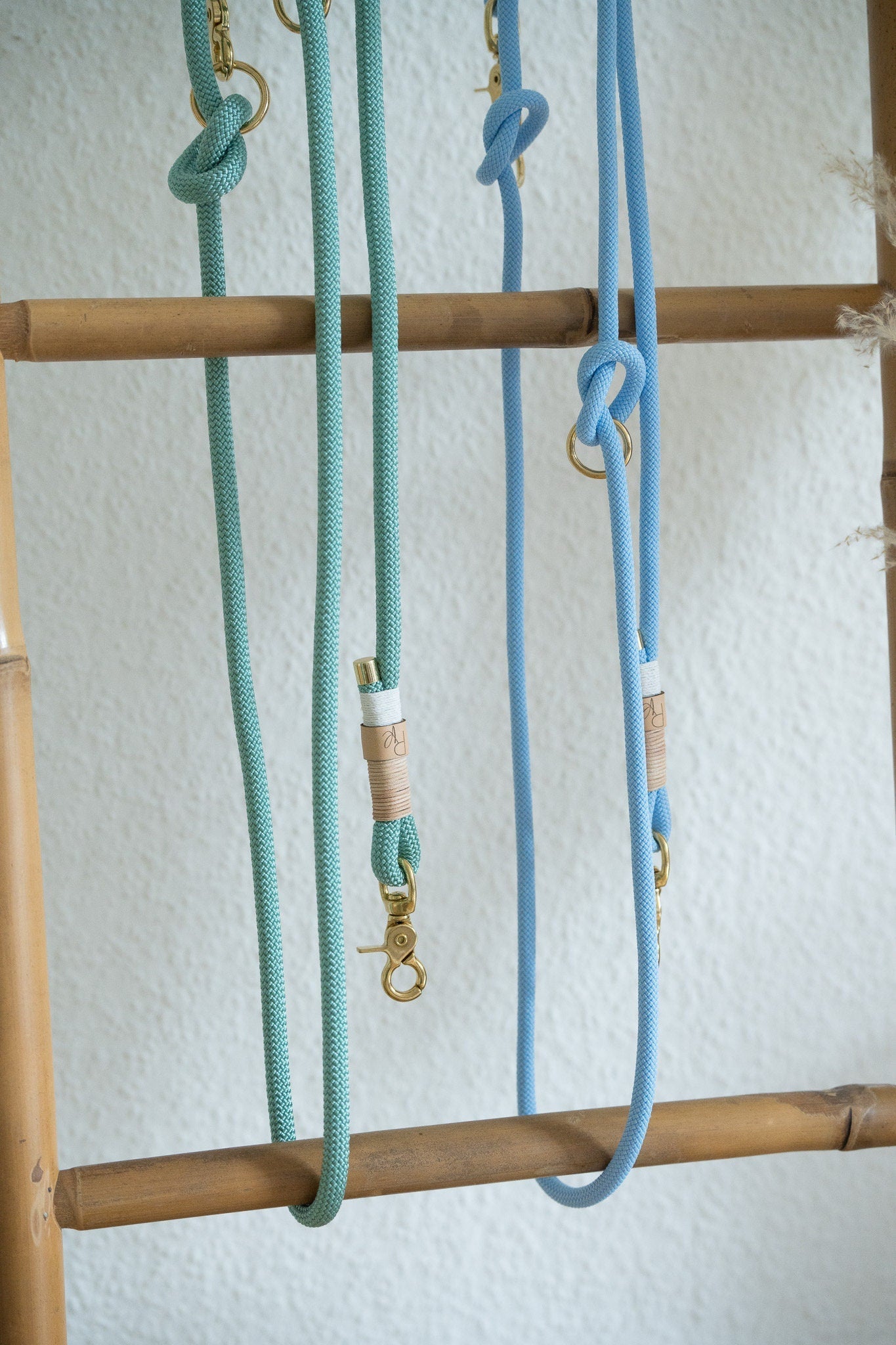 2 - fach - verstellbare Umhängeleine aus Tauseil | PASTEL DREAMS - RudisRudel