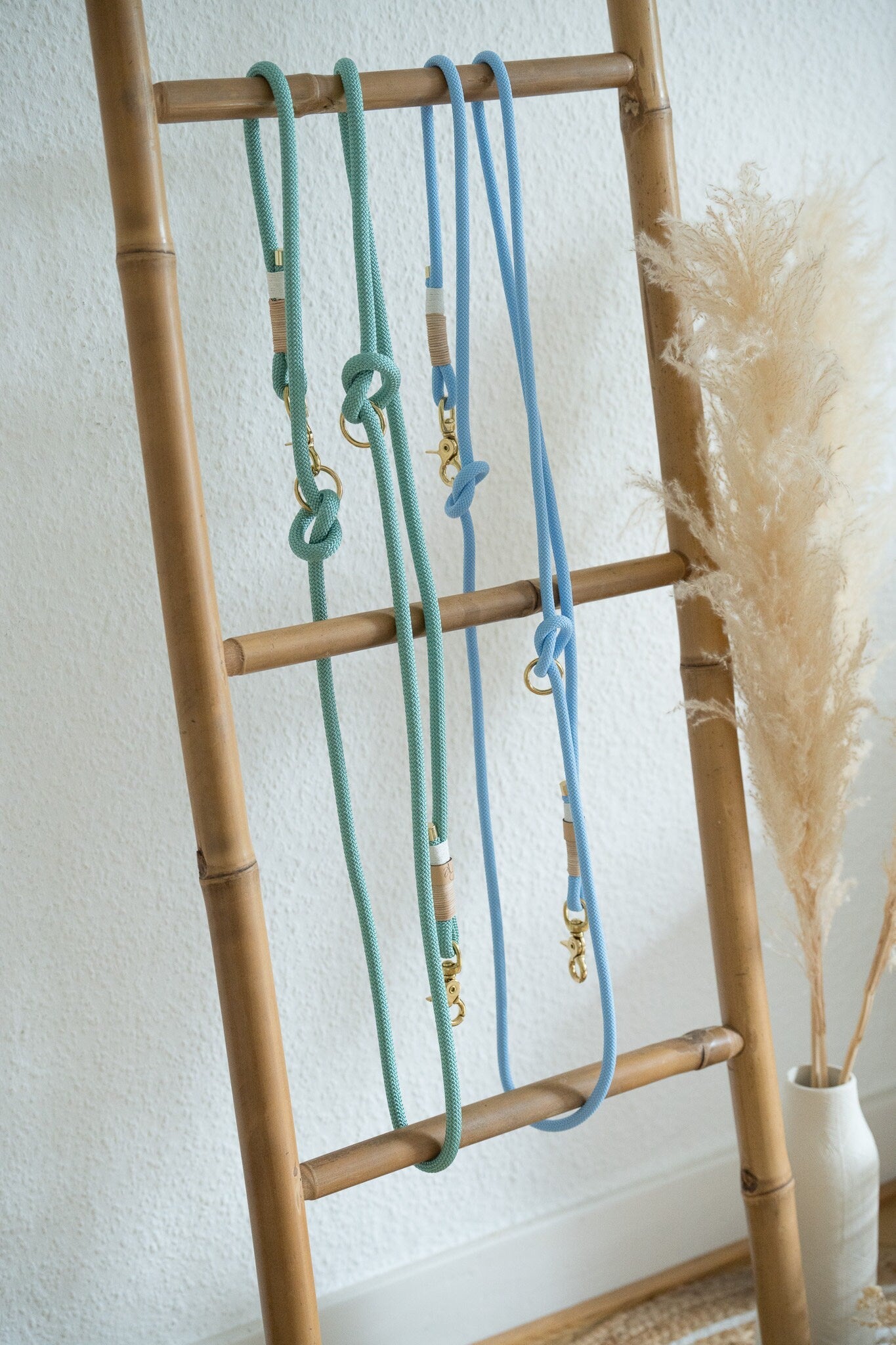 2 - fach - verstellbare Umhängeleine aus Tauseil | PASTEL DREAMS - RudisRudel