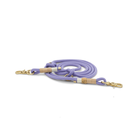 2 - fach - verstellbare Umhängeleine aus Tauseil | PASTEL DREAMS - RudisRudel