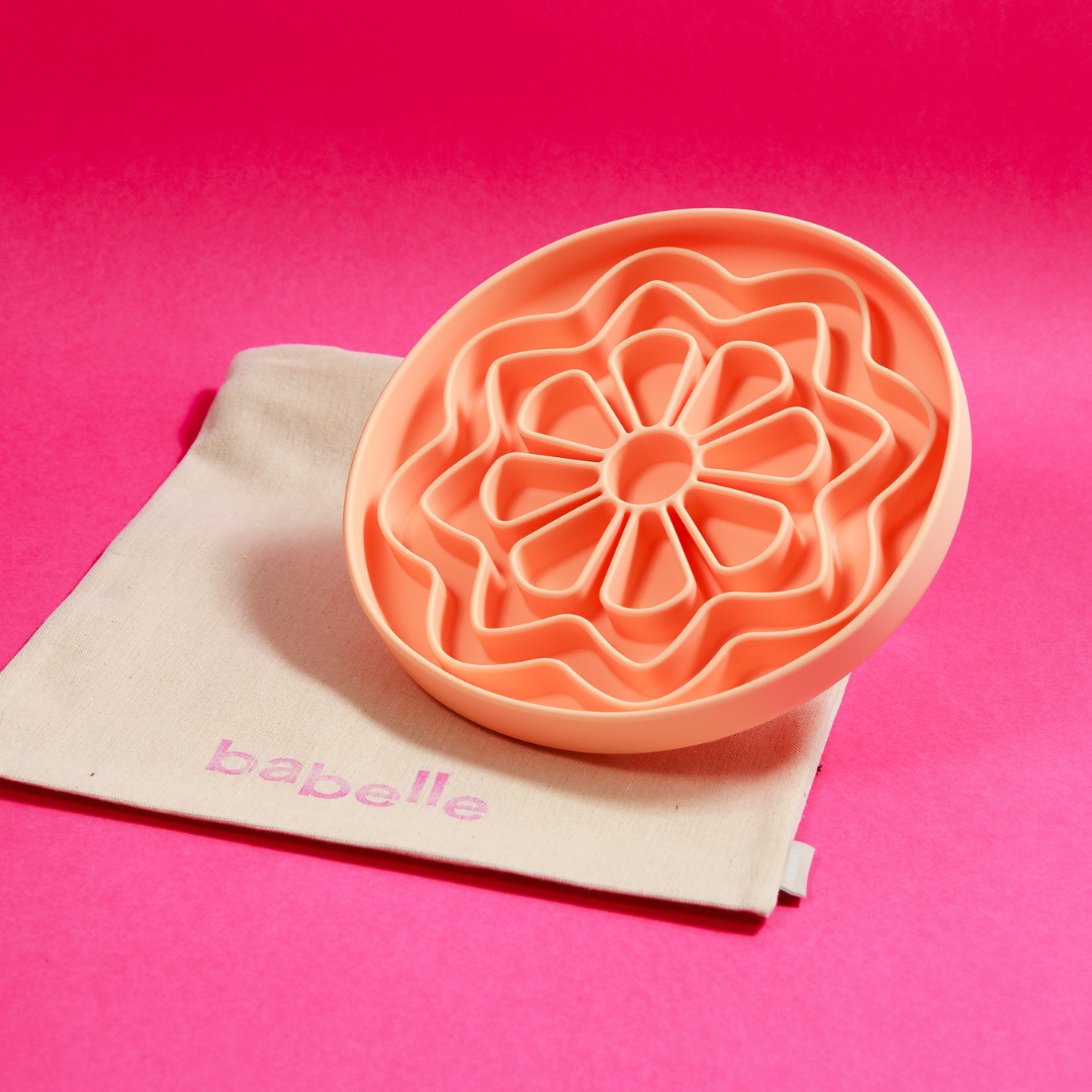 The Petal Blümchen Schleckmatte - Pfirsich