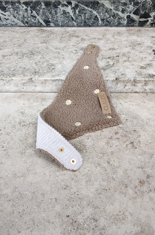 FLOWER FIELDS | Wendehalstuch taupe