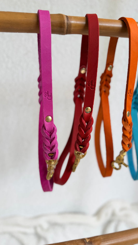 Waxed Leather Hand Loop 15mm LILAC