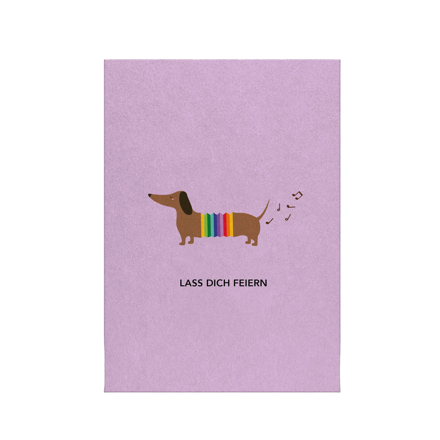Lass dich feiern - Dackel | Postkarte