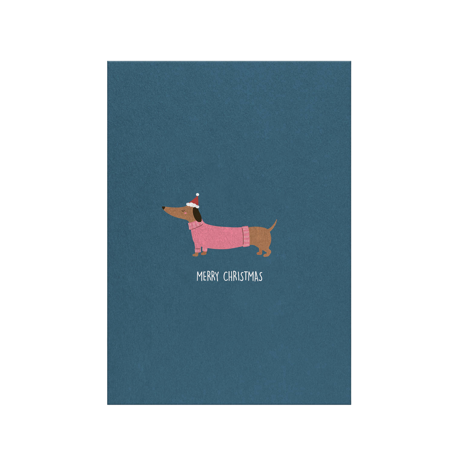 Merry Christmas - Dackel | Postkarte