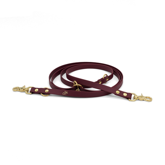 3-fach-verstellbare Umhängeleine aus Biothane | BOHO CHIC