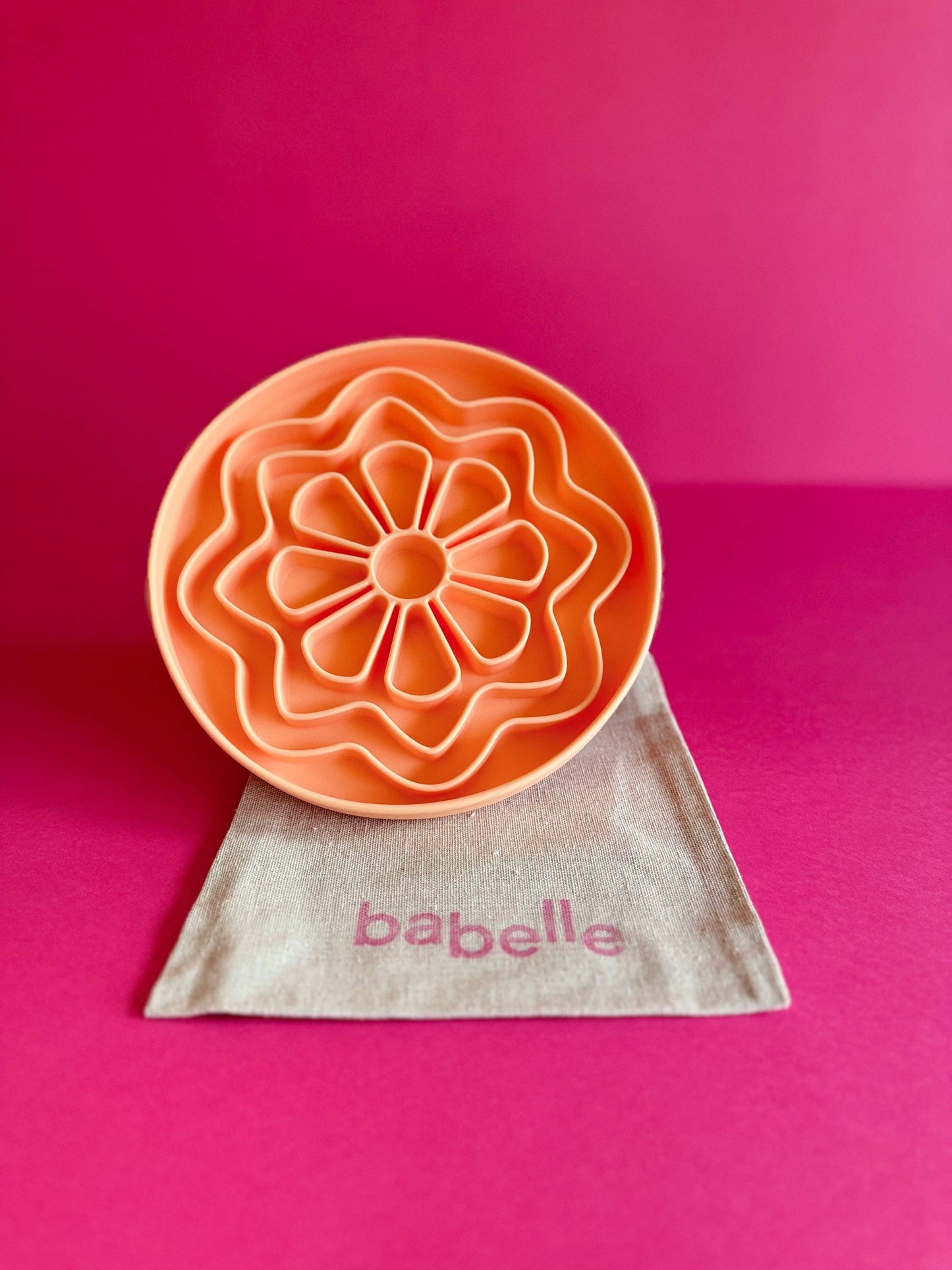 The Petal Blümchen Schleckmatte - Pfirsich