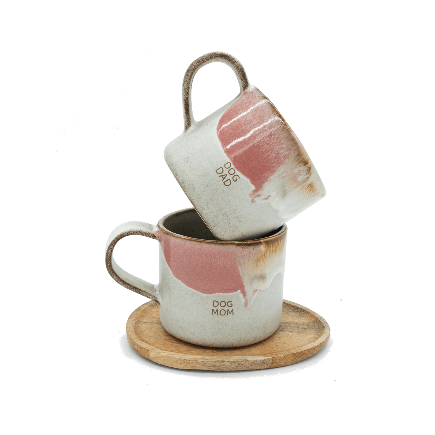 Becher „Melting Ice Cream“ | DOG MOM & DOG DAD, 2 - teiliges Set - RudisRudel