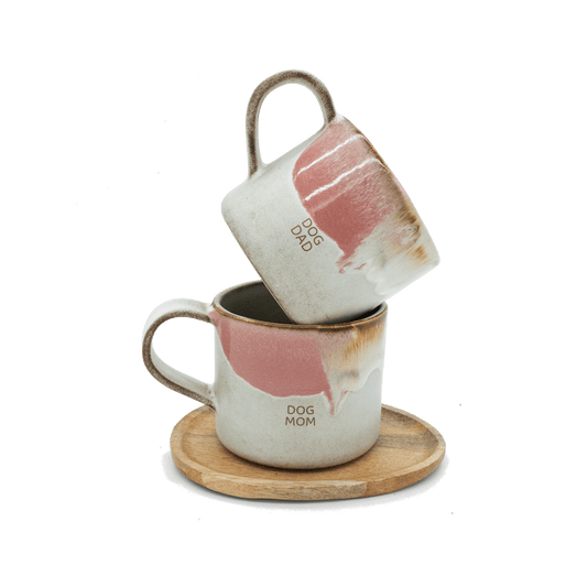 Becher „Melting Ice Cream“ | DOG MOM & DOG DAD, 2 - teiliges Set - RudisRudel