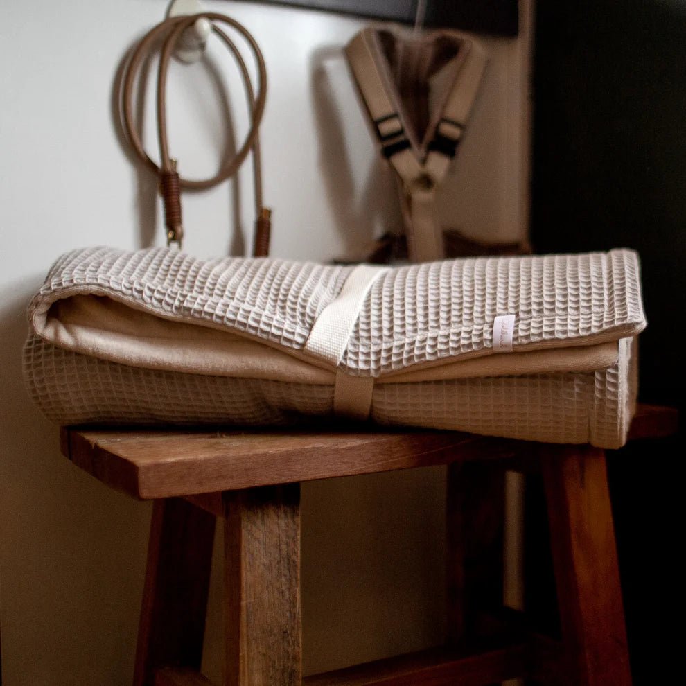 DRY | 2in1 Plaid | Decke + Pfotenhandtuch beige - RudisRudel