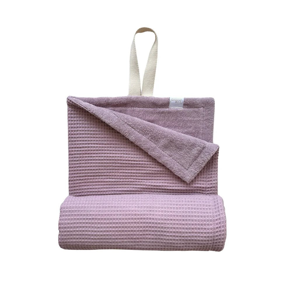 DRY | 2in1 Plaid | Decke + Pfotenhandtuch blush - RudisRudel