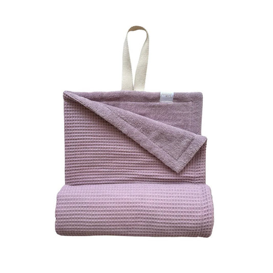 DRY | 2in1 Plaid | Decke + Pfotenhandtuch blush - RudisRudel