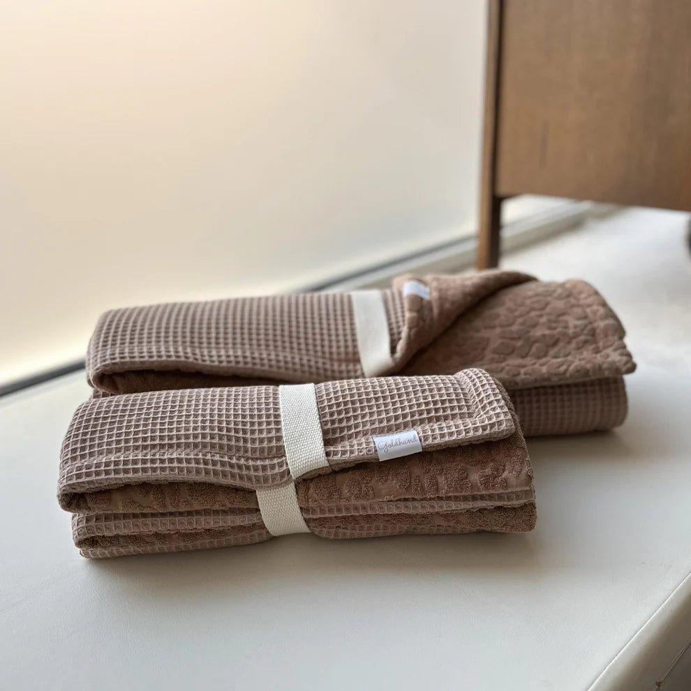 DRY | 2in1 Plaid | Decke + Pfotenhandtuch mocca mousse leo - RudisRudel