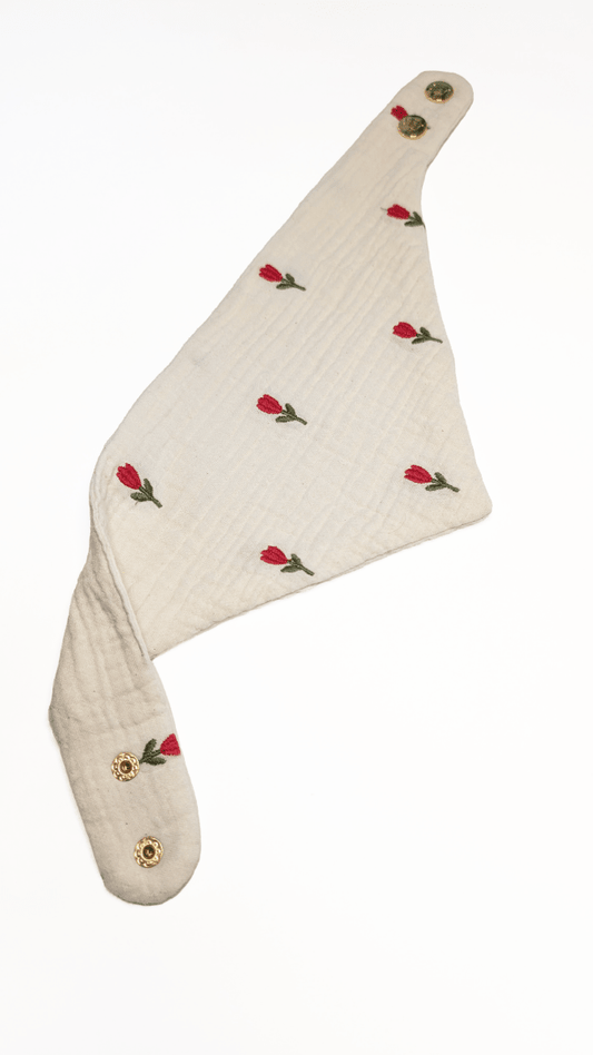 FIORA | Musselinhalstuch mit Tulpen - RudisRudel