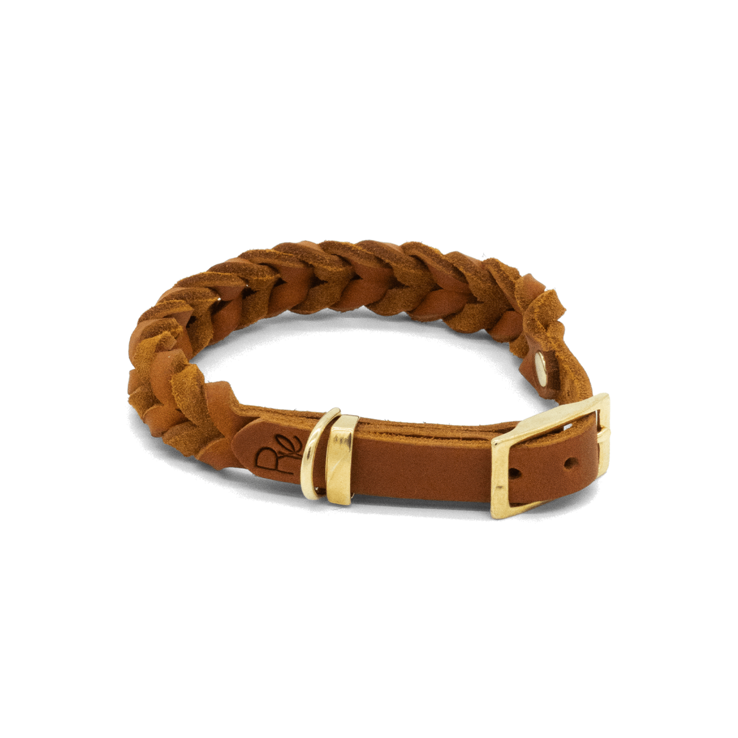 Geflochtenes Halsband aus Fettleder | BOHO CHIC - RudisRudel