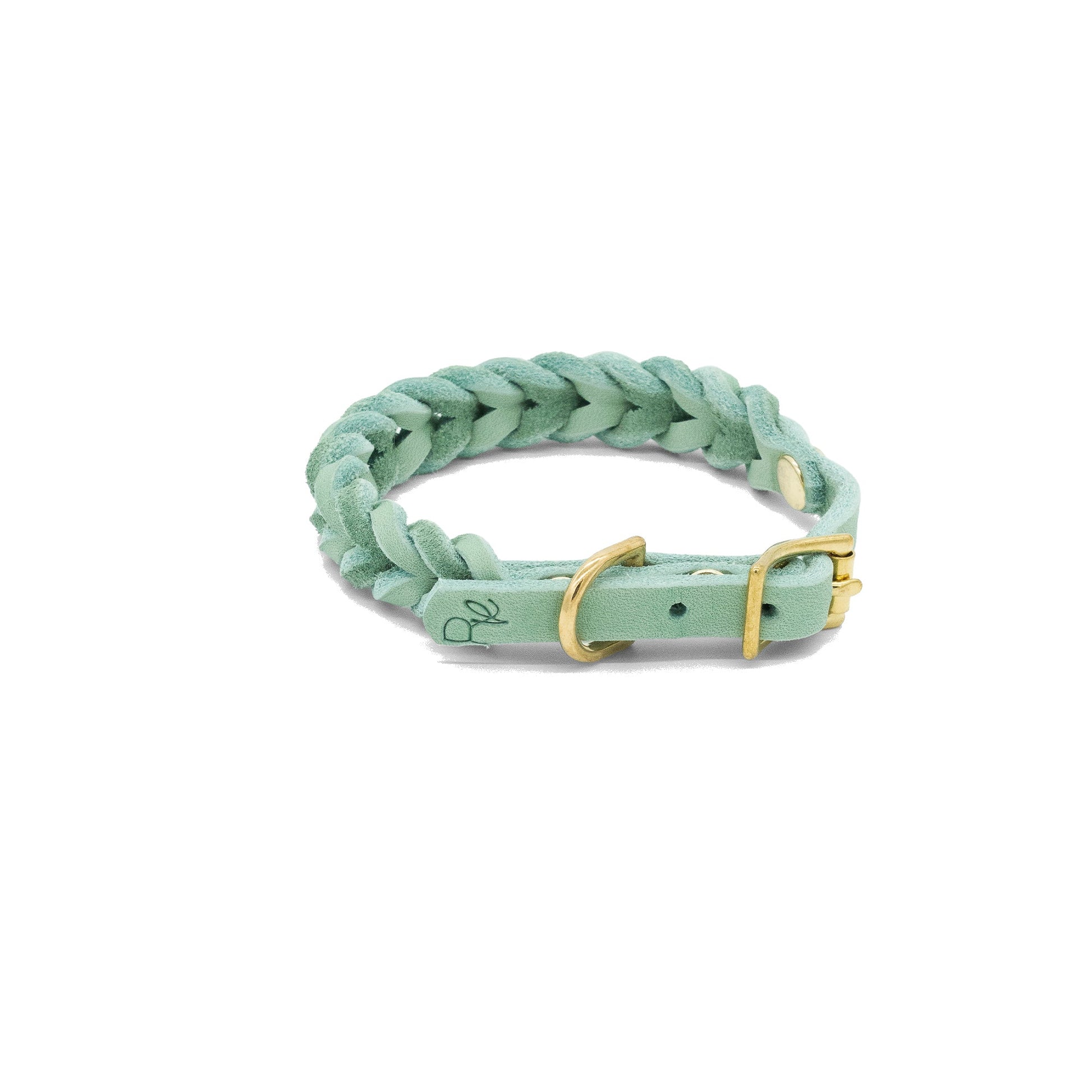 Geflochtenes Mini - Halsband aus Fettleder | PASTEL DREAMS - RudisRudel
