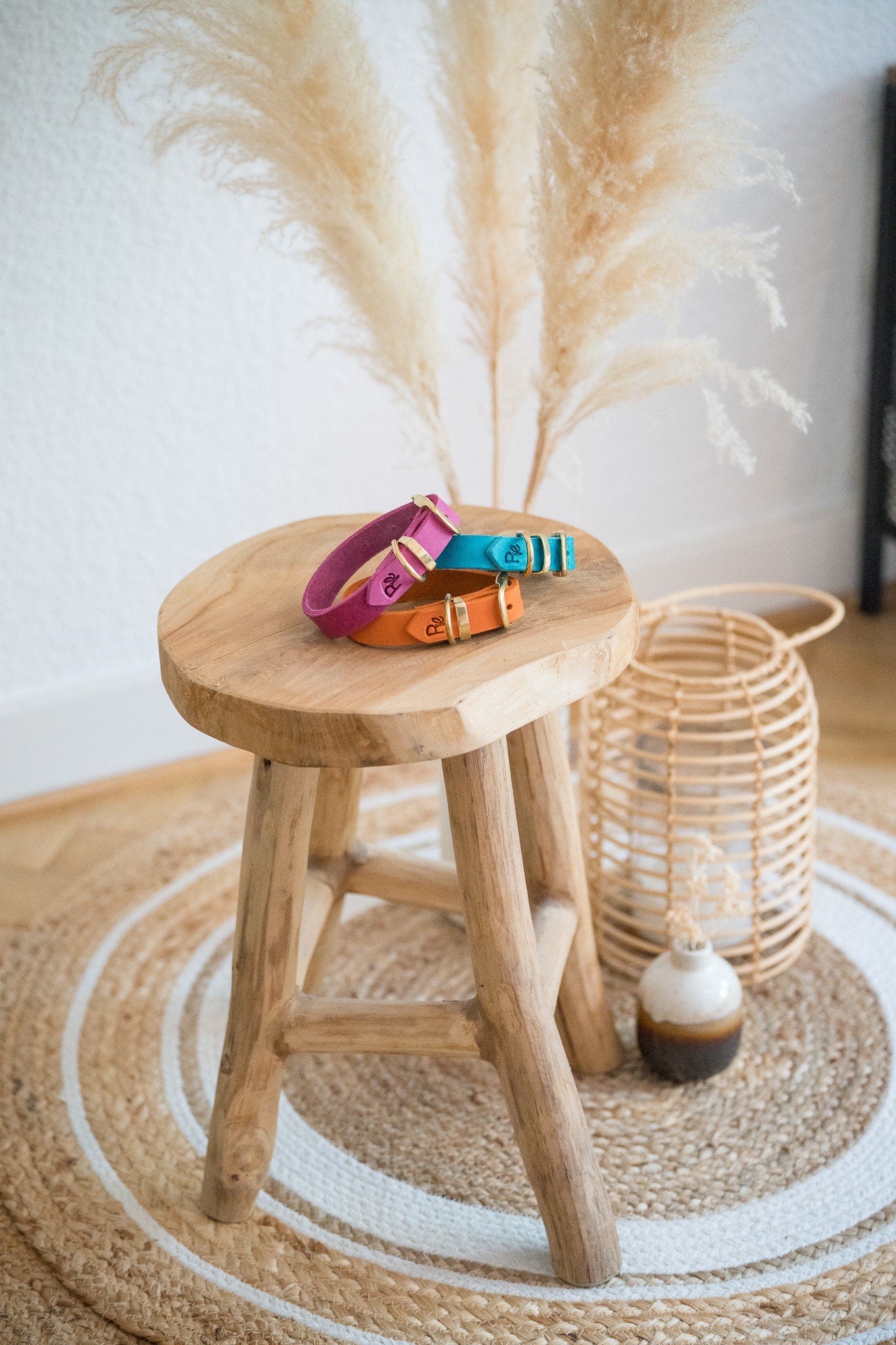 Halsband aus Fettleder | COLOUR CLASH - RudisRudel