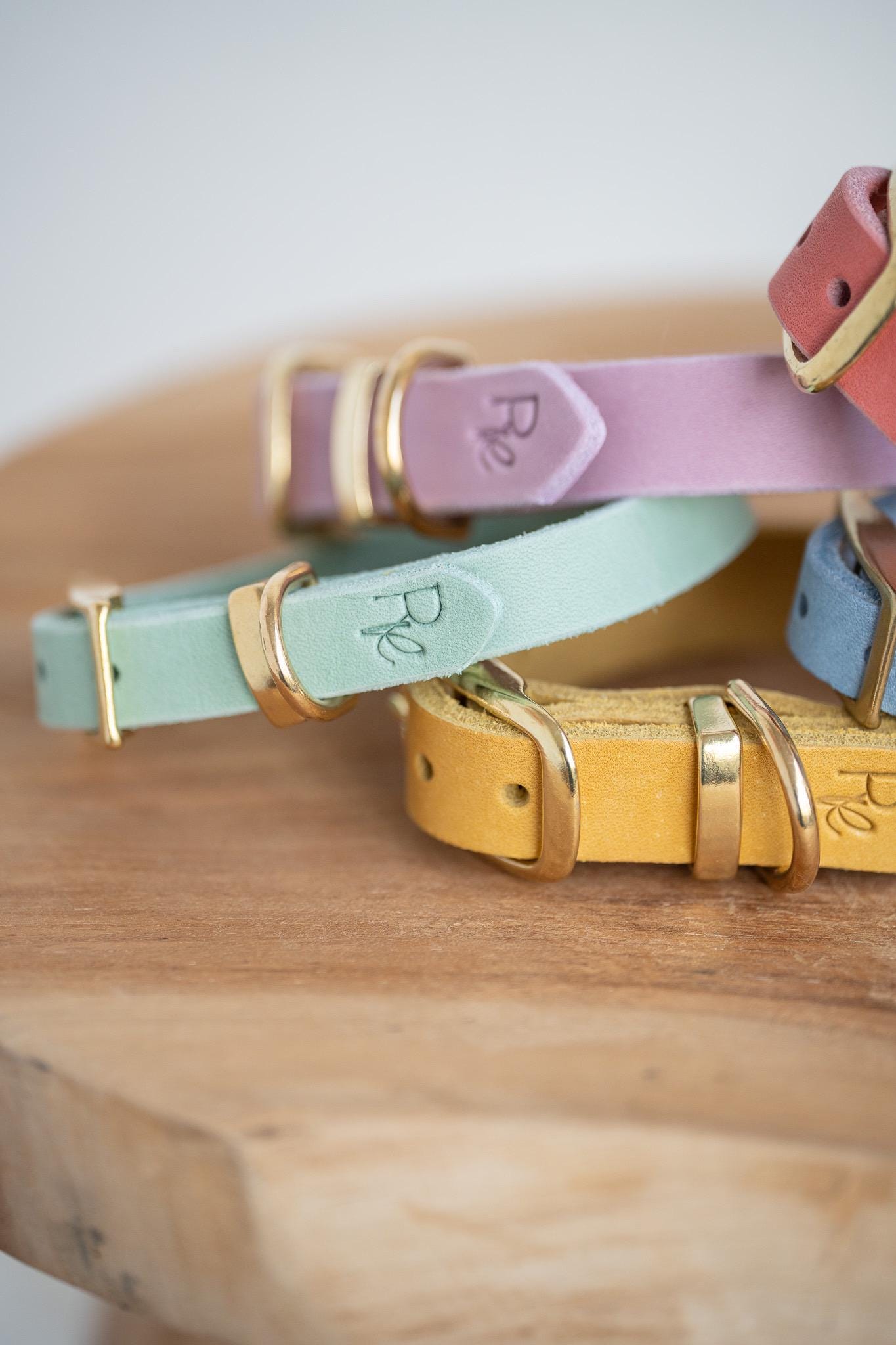 Halsband aus Fettleder | PASTEL DREAMS - RudisRudel
