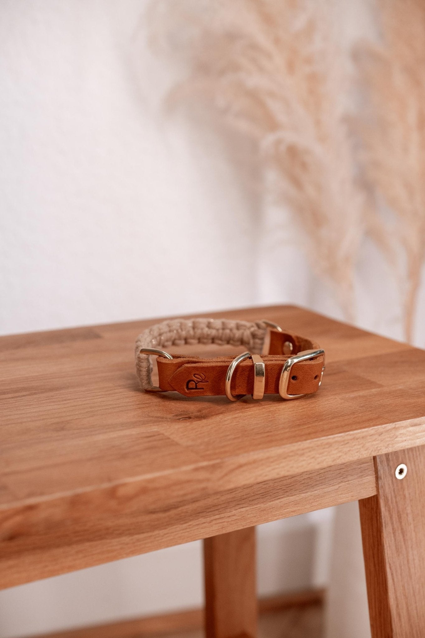 Halsband Makramee x Fettleder | BOHO CHIC - RudisRudel