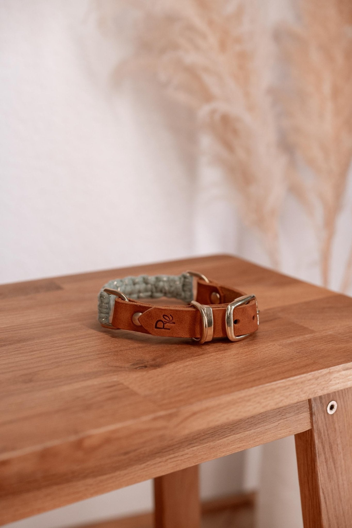 Halsband Makramee x Fettleder | BOHO CHIC - RudisRudel