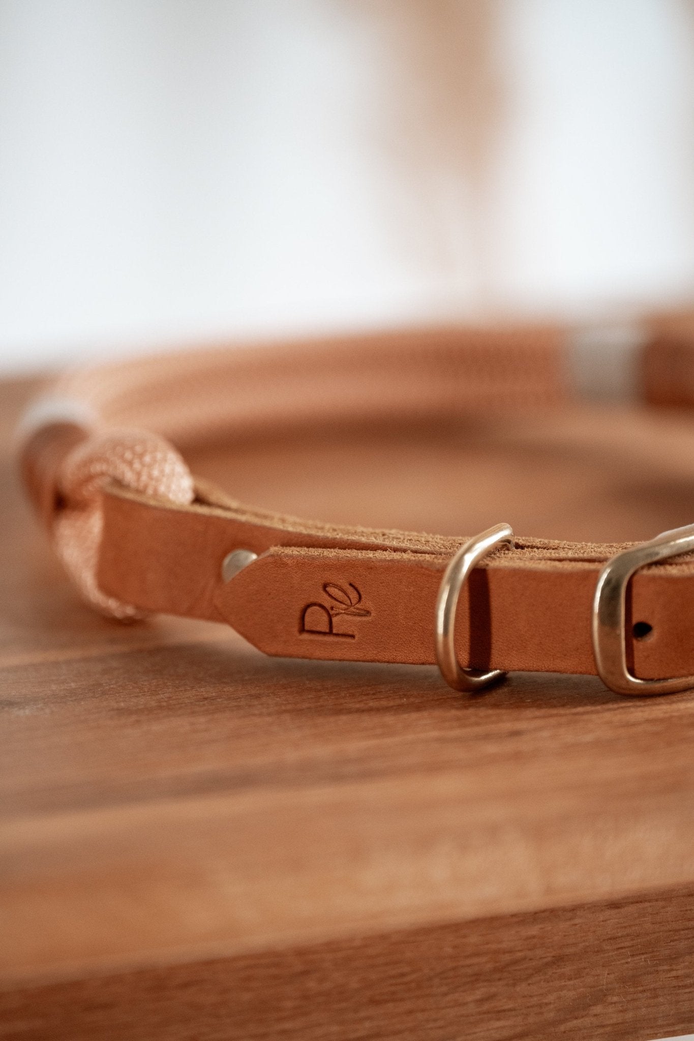 Halsband Tau x Fettleder | BOHO CHIC - RudisRudel