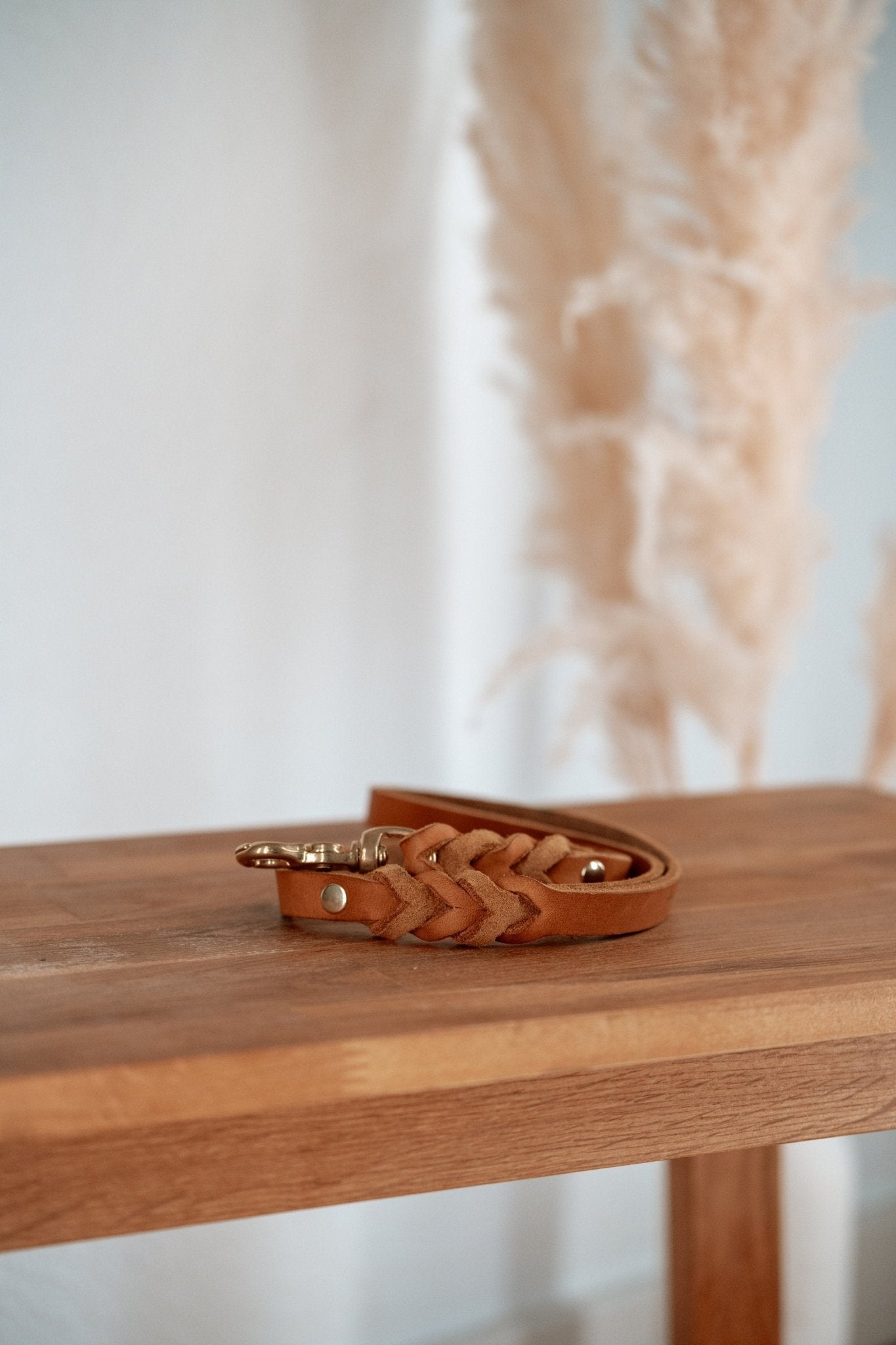 Handschlaufe/Kurzführer aus Fettleder | BOHO CHIC - RudisRudel