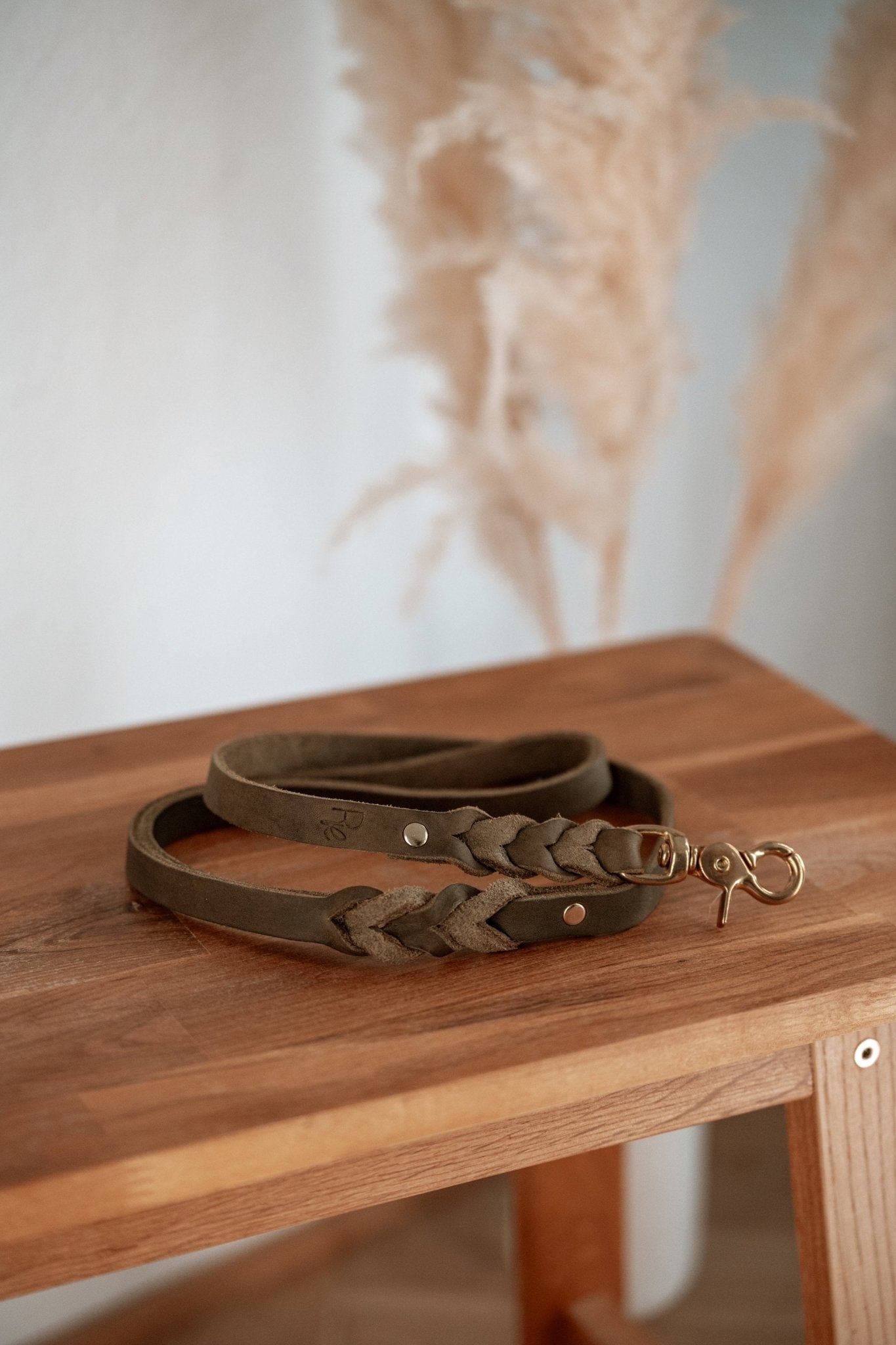 Handschlaufe/Kurzführer aus Fettleder | BOHO CHIC - RudisRudel