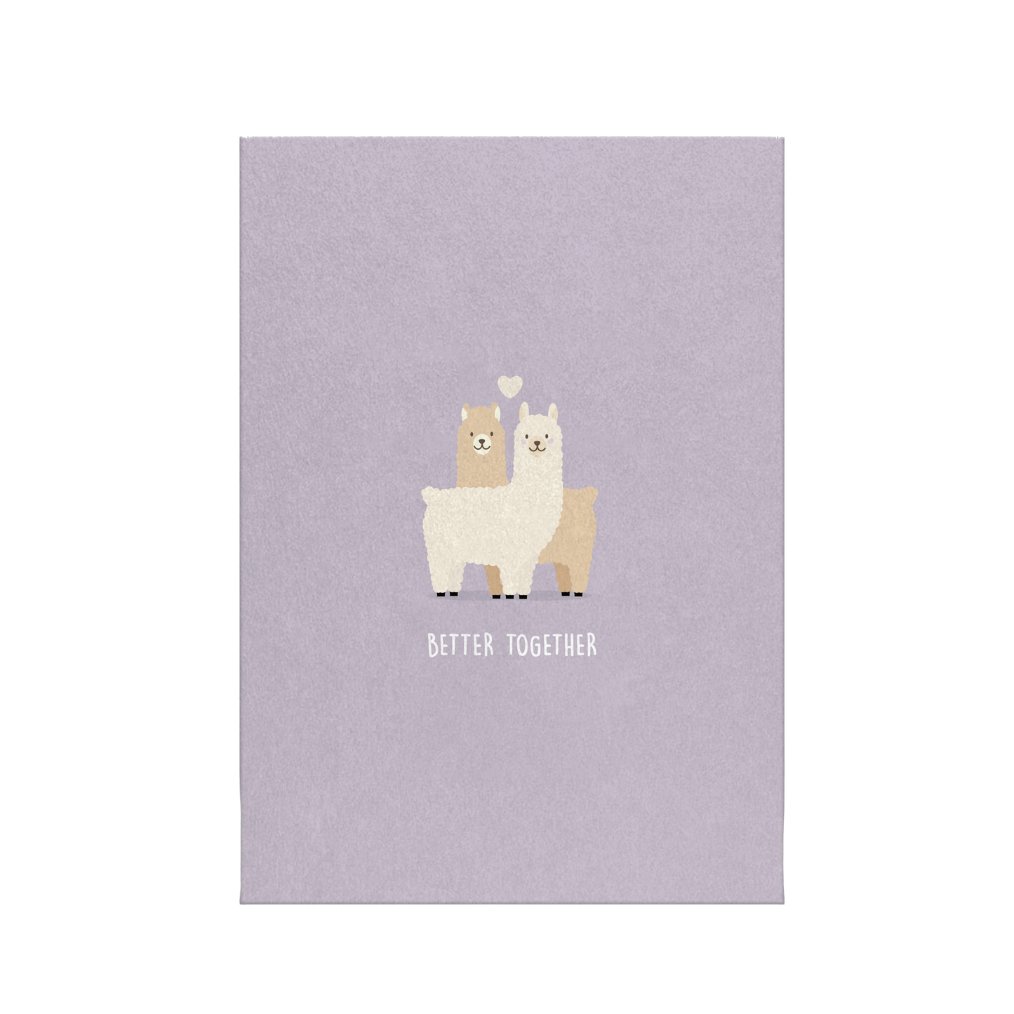 Better together - Alpaka | Postkarte