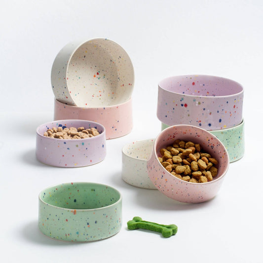 KONFETTI | Dog Bowl Set, 2 Stück, rosa - RudisRudel