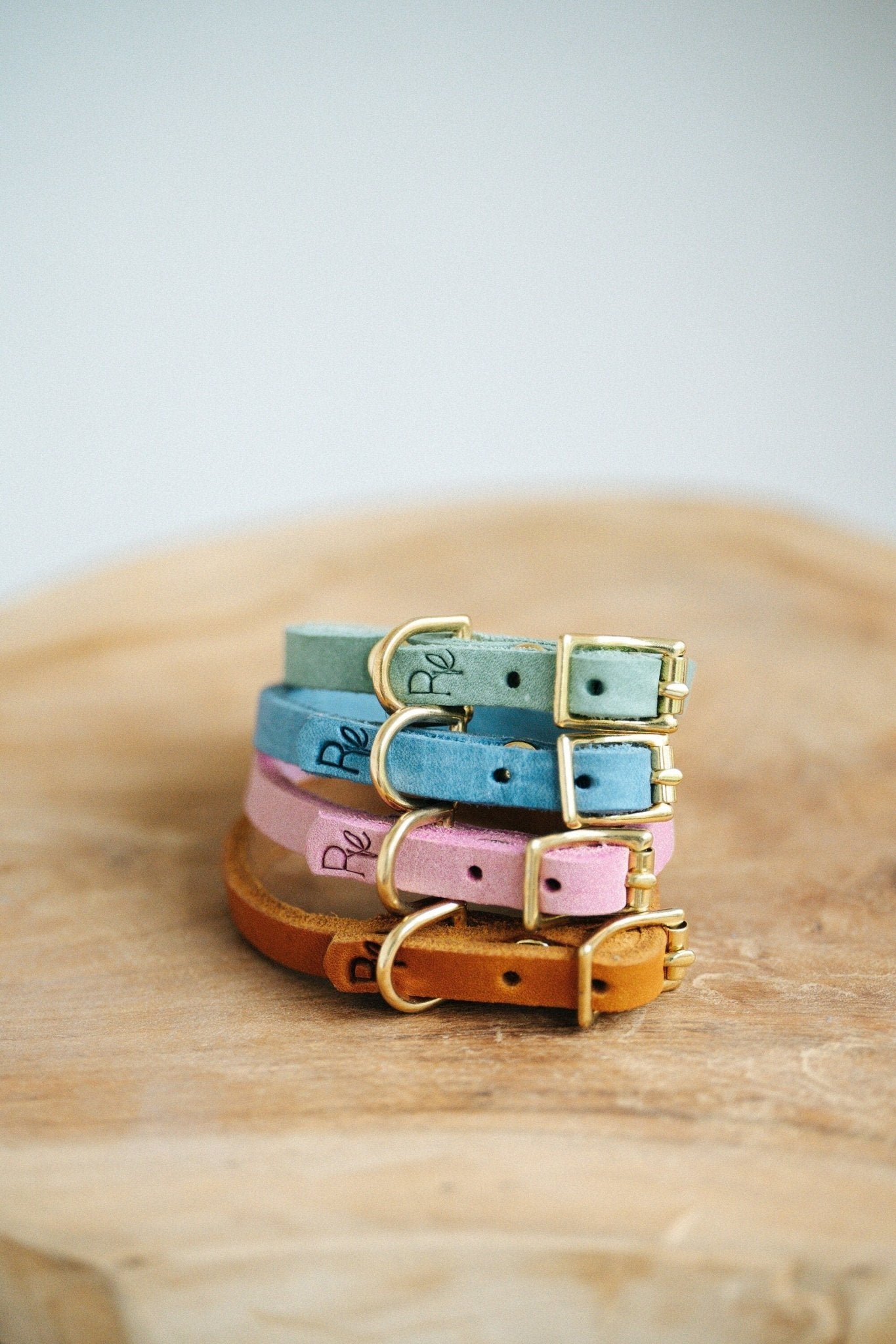 Mini - Halsband aus Fettleder | PASTEL DREAMS - RudisRudel