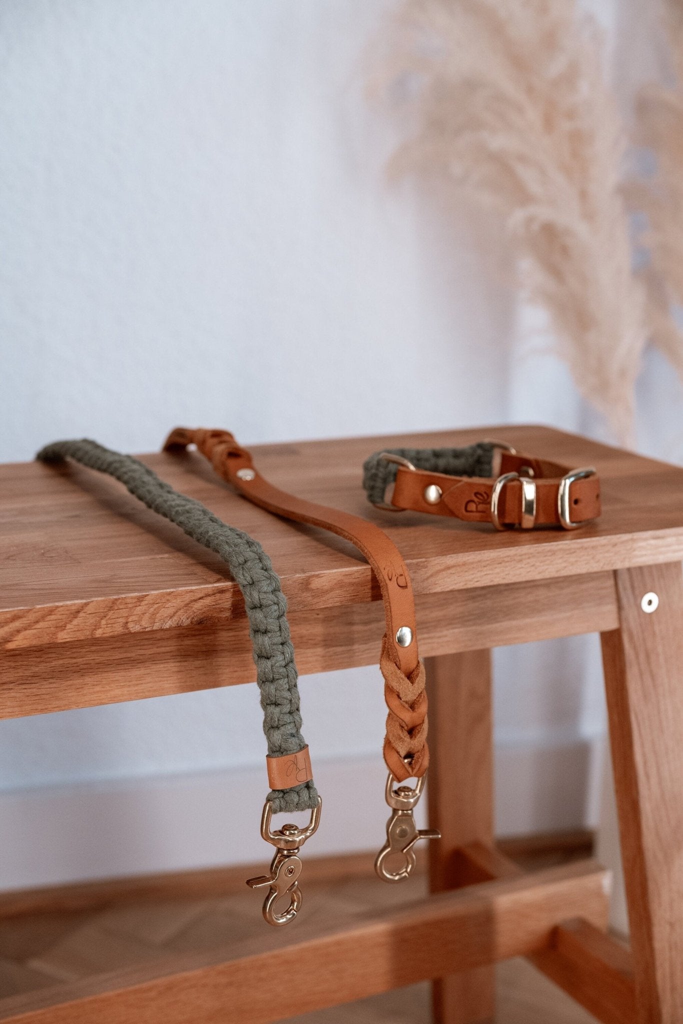 Mix & Match Makramee Set | Makramee x Lederhalsband | BOHO CHIC - RudisRudel