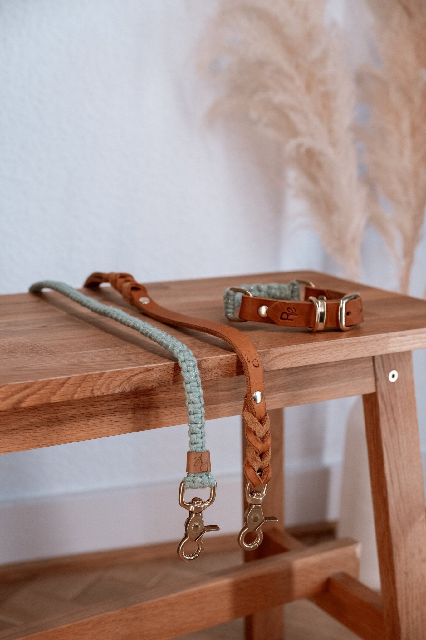 Mix & Match Makramee Set | Makramee x Lederhalsband | BOHO CHIC - RudisRudel