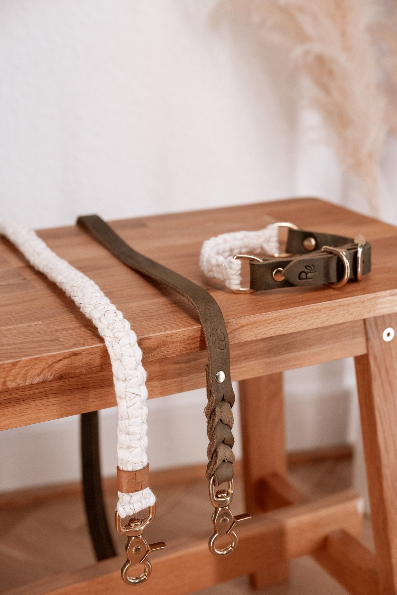 Mix & Match Makramee Set | Makramee x Lederhalsband | BOHO CHIC - RudisRudel