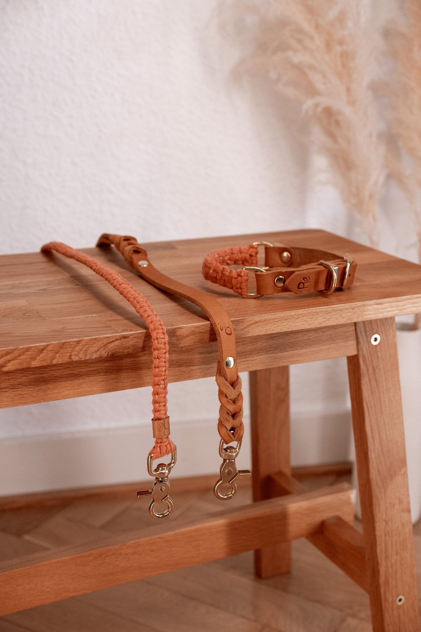 Mix & Match Makramee Set | Makramee x Lederhalsband | BOHO CHIC - RudisRudel