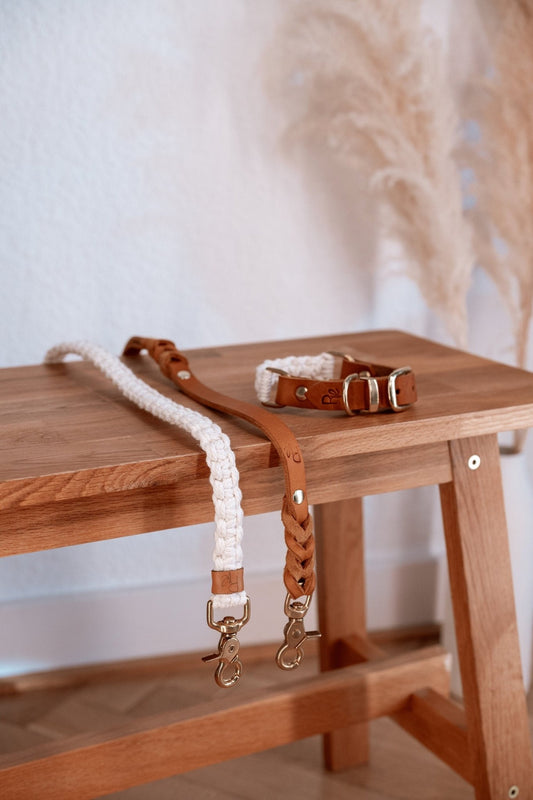Mix & Match Makramee Set | Makramee x Lederhalsband | BOHO CHIC - RudisRudel