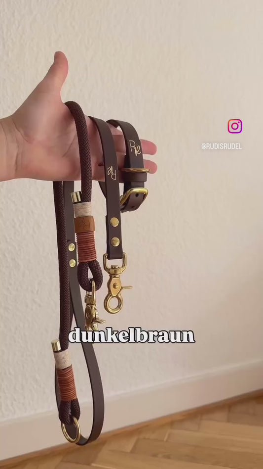Mix & Match Set | Handschlaufe + Halsband Biothane & Unterteil Tauseil | BOHO CHIC