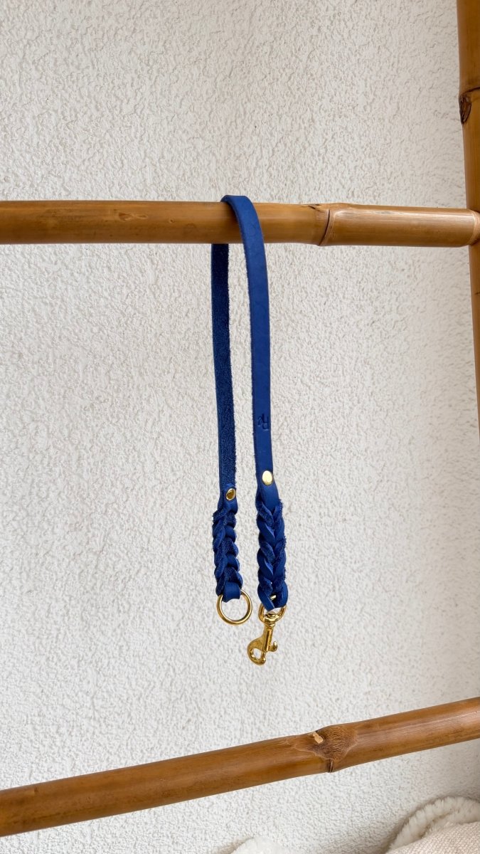 Unterteil Fettleder 12mm ELECTRIC BLAU - RudisRudel