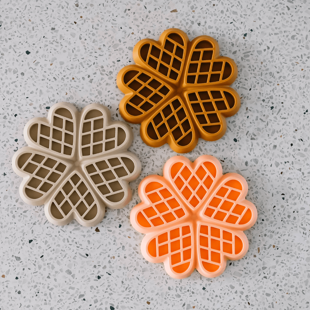 Waffel Schleckmatte - Beige - RudisRudel