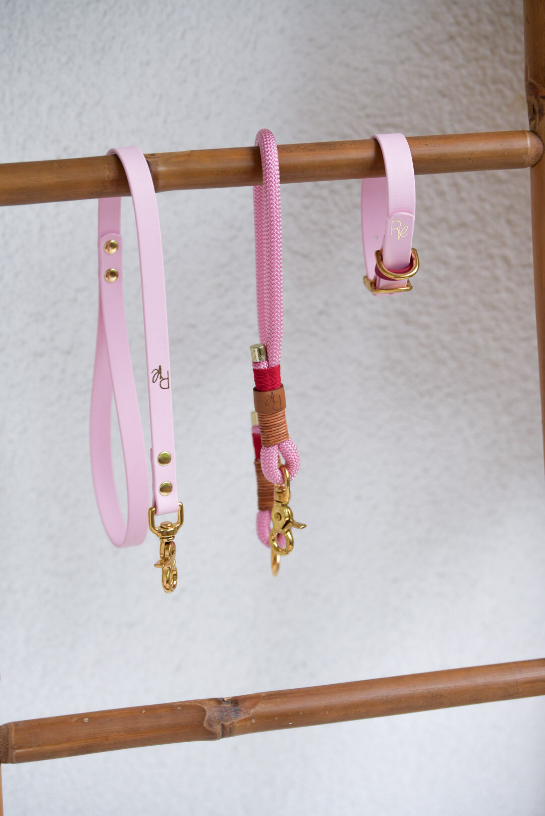 Mix & Match Set | Hand Strap + BioThane Collar & Rope Leash Lower Part | PASTEL DREAMS