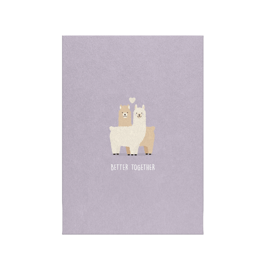 Better together - Alpaka | Postkarte - RudisRudel