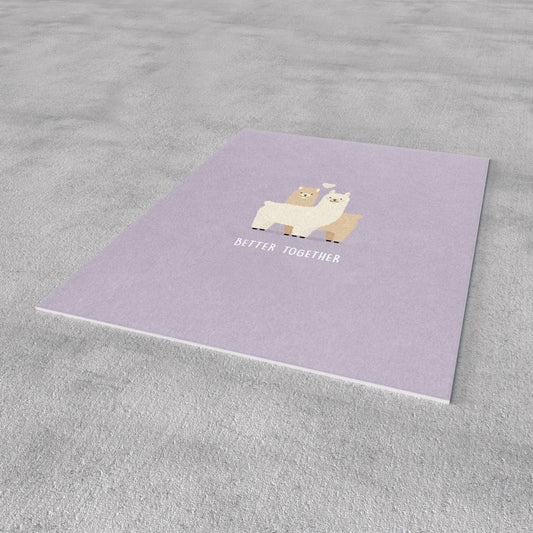 Better together - Alpaka | Postkarte - RudisRudel