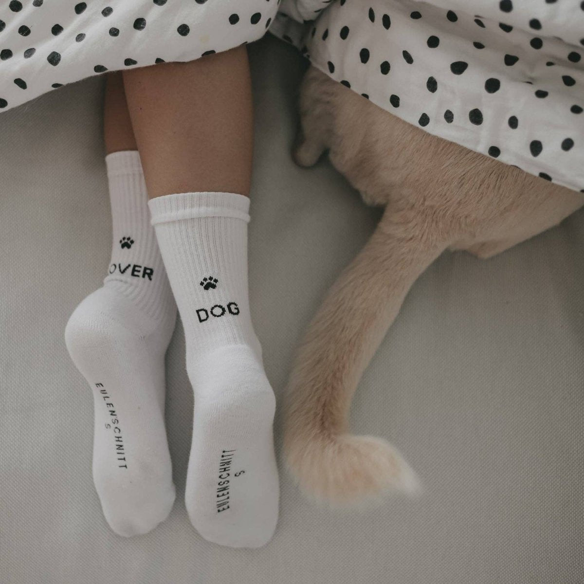 DOG LOVER | Socken weiß - RudisRudel
