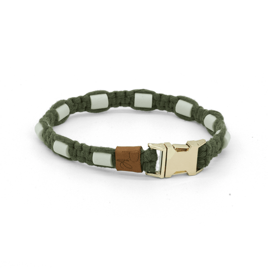 EM - Keramik - Halsband aus Makramee | BOHO CHIC - RudisRudel
