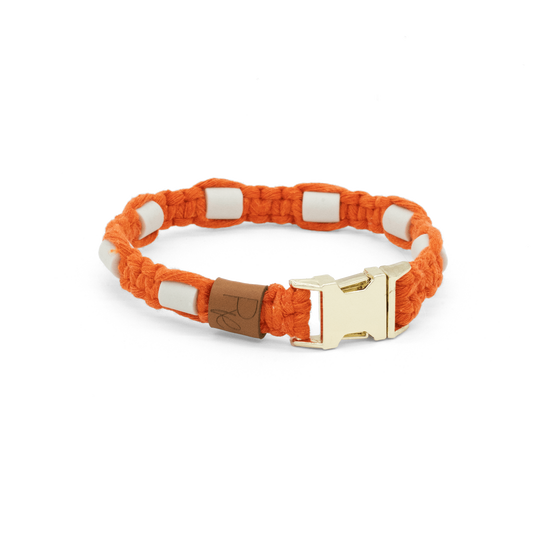 EM - Keramik - Halsband aus Makramee | COLOUR CLASH - RudisRudel