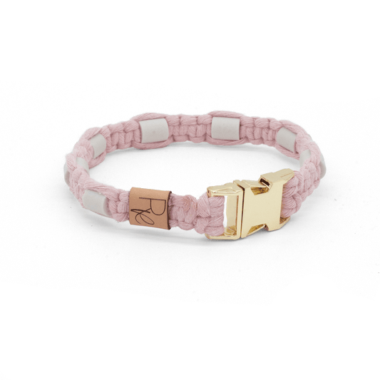 EM - Keramik - Halsband aus Makramee | PASTEL DREAMS - RudisRudel