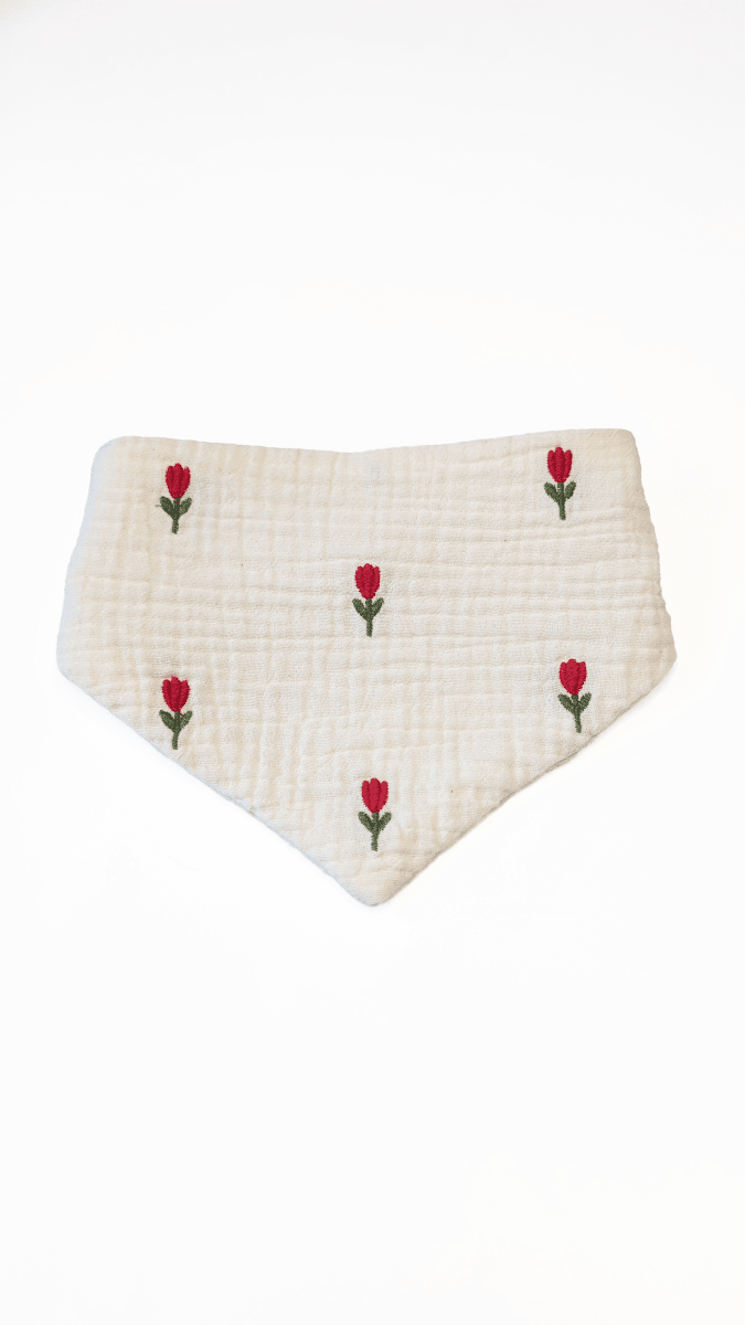 FIORA | Musselinhalstuch mit Tulpen - RudisRudel