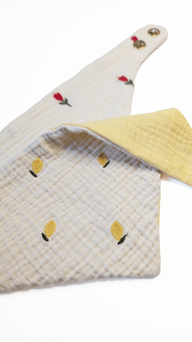 FIORA | Musselinhalstuch mit Tulpen - RudisRudel
