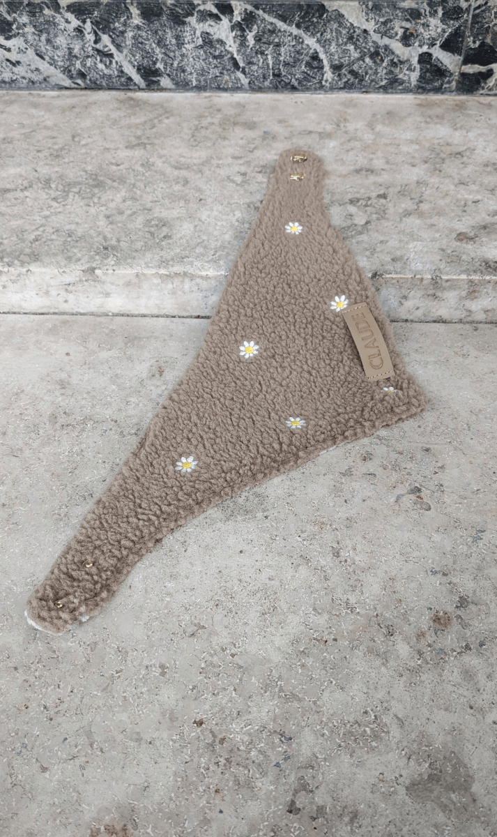 FLOWER FIELDS | Wendehalstuch taupe - RudisRudel