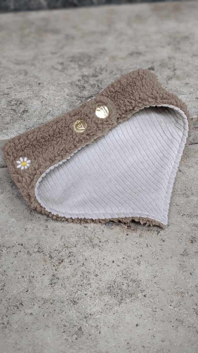 FLOWER FIELDS | Wendehalstuch taupe - RudisRudel