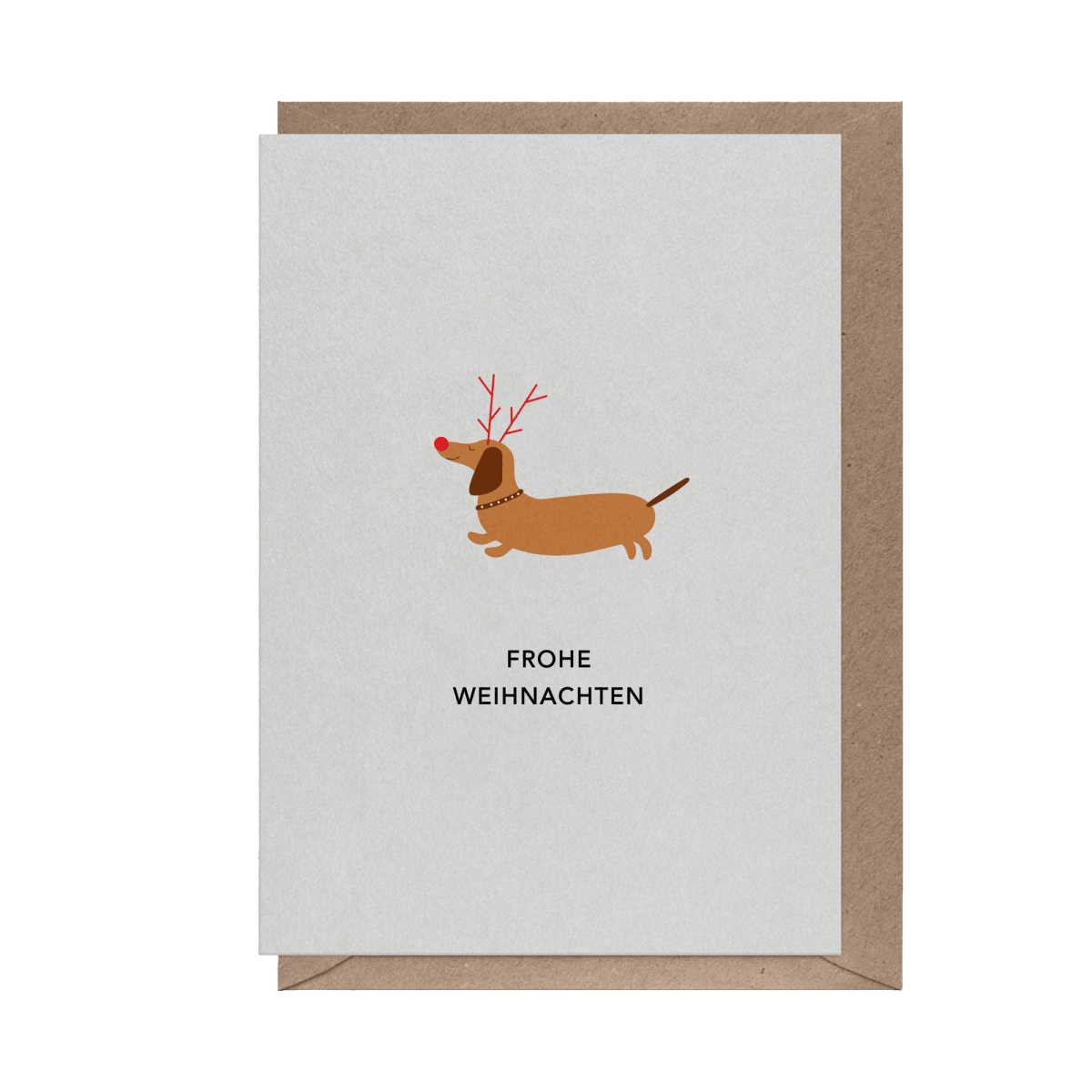Frohe Weihnachten - Dackel | Klappkarte - RudisRudel